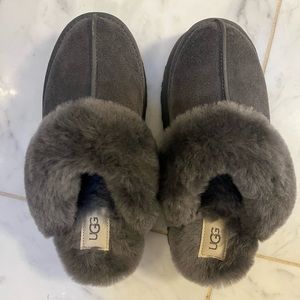 Ugg size seven platform slippers.